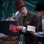 Mr Brownlow and Charlie looking at books, Oliver Twist