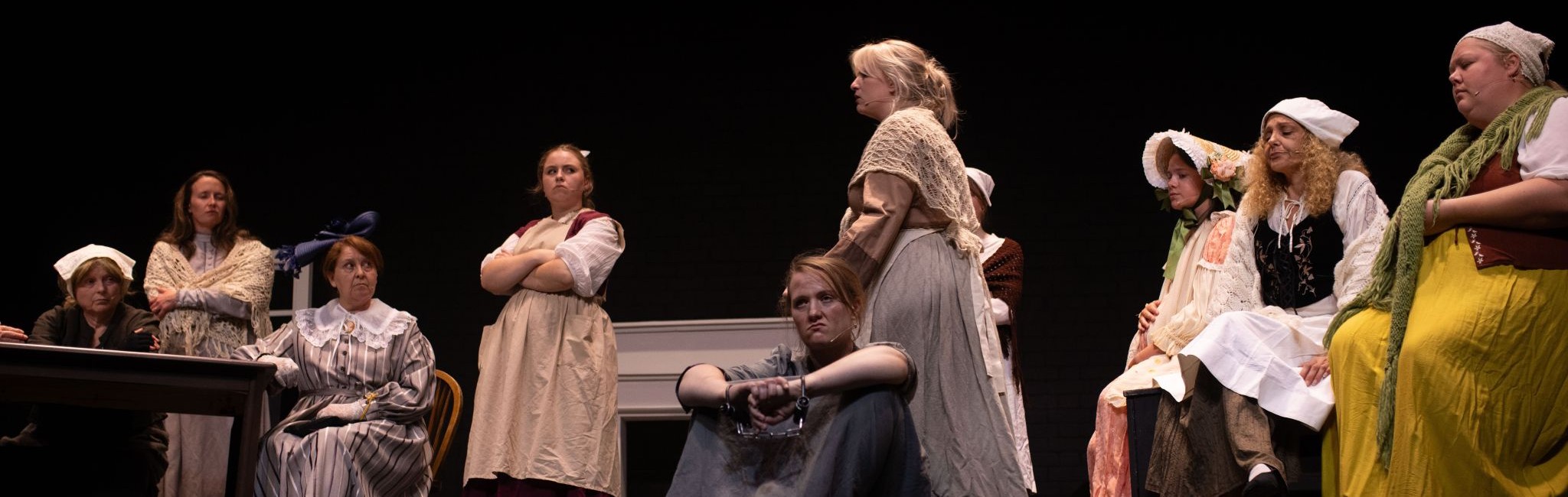 All four Bouncers saying social comment in the bar scene